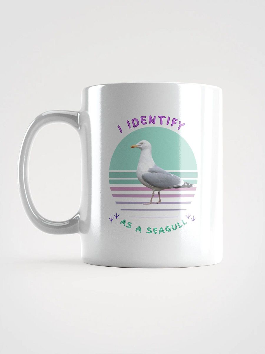 I Identify as a Seagull Gloss White Mug product image (12)