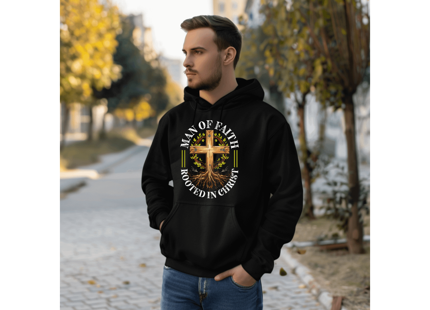 Man of Faith: Rooted in Christ Premium Hoodie product image (1)