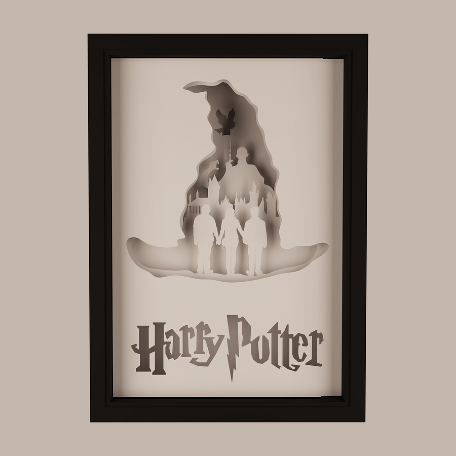 Harry Potter Hexagon-Rectangle Light Box Template 2 in 1 - PDF PNG SVG dXf +Video product image (8)
