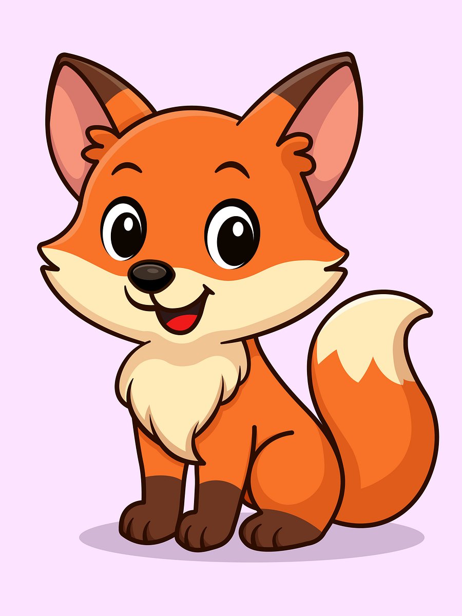 Adorable Animal Friends – Cute Red Fox Character product image (1)