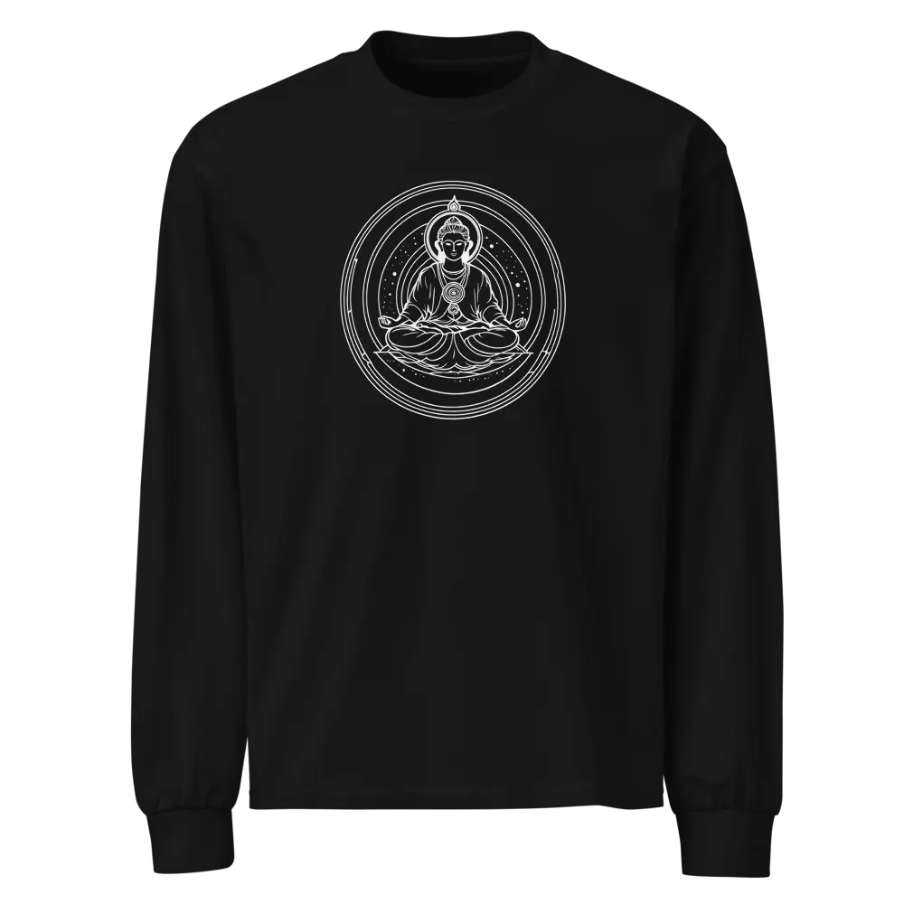 [Meditation 3 - White] - Unisex Premium Heavyweight Long Sleeve Shirt product image (1)