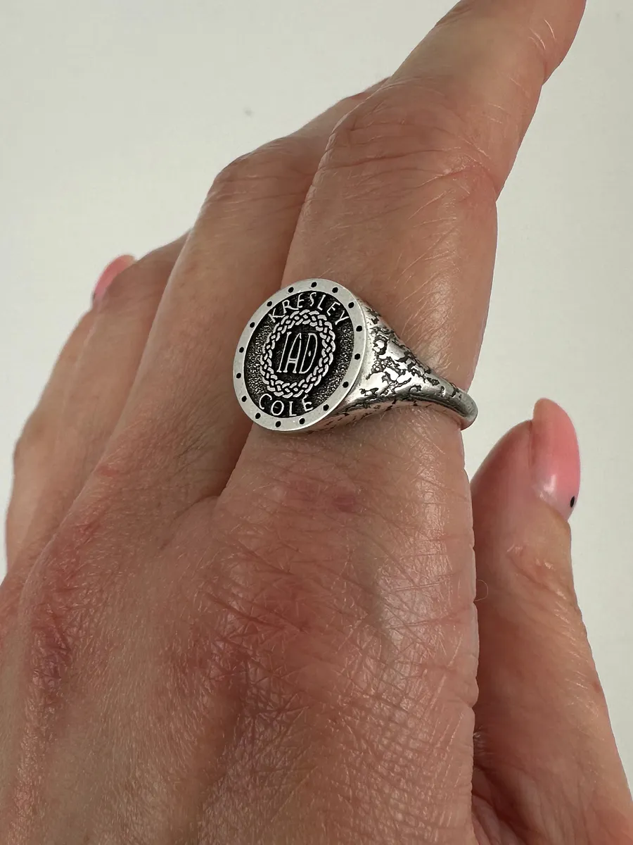 Dark deals silver ring