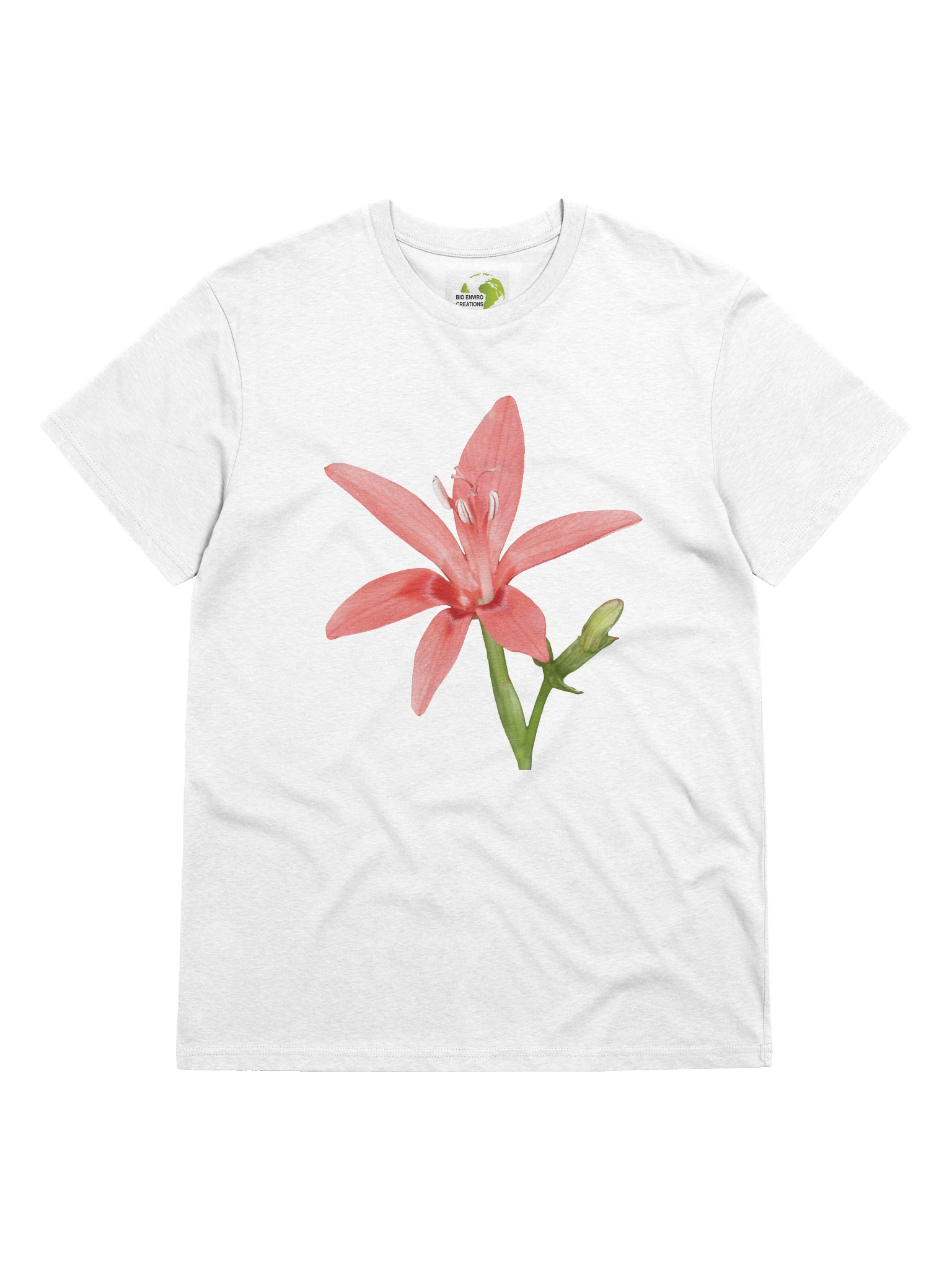 Scarlet River Lily Organic Cotton T-shirt product image (3)