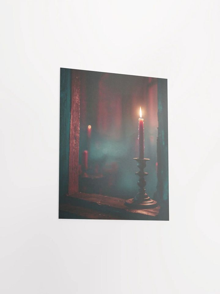 Moody Burgundy Candle Poster product image (4)