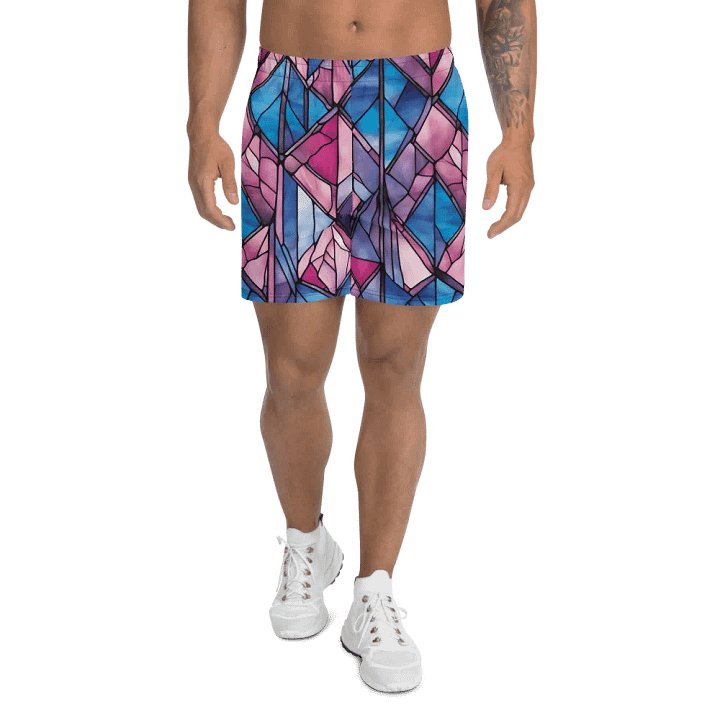 Geometric Glass Mosaic Athletic Shorts product image (1)