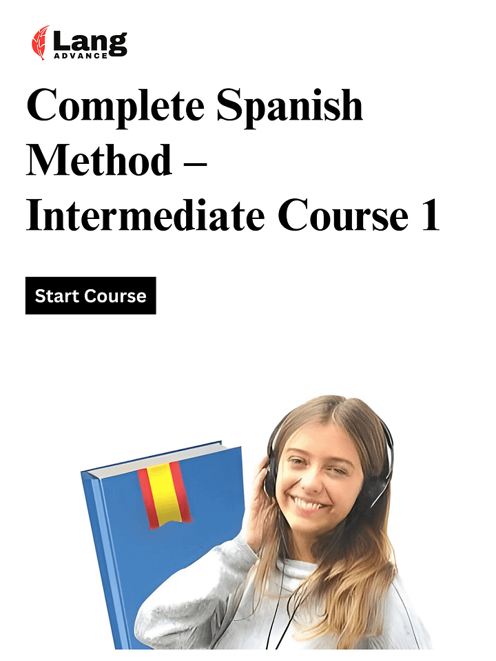 The Complete Spanish Method. Intermediate. Course 1. product image (1)