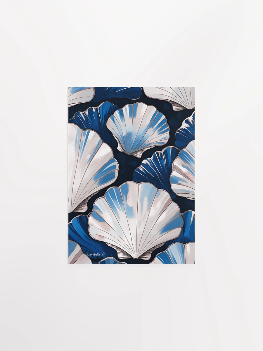 Poster artistique - Coquilles Saint-Jacques - 1 - Cadeau Déco Energie Vibratoire product image (2)