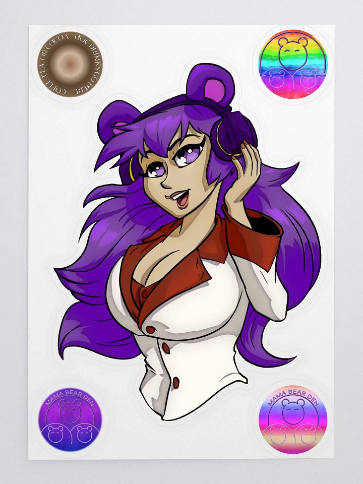 Bear Waifu Sticker product image (1)