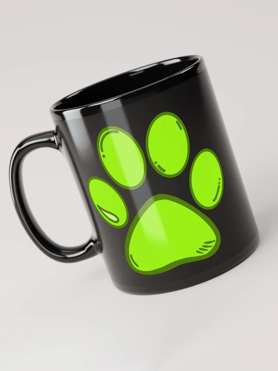 (Black) Light Green Paw Mug product image (5)