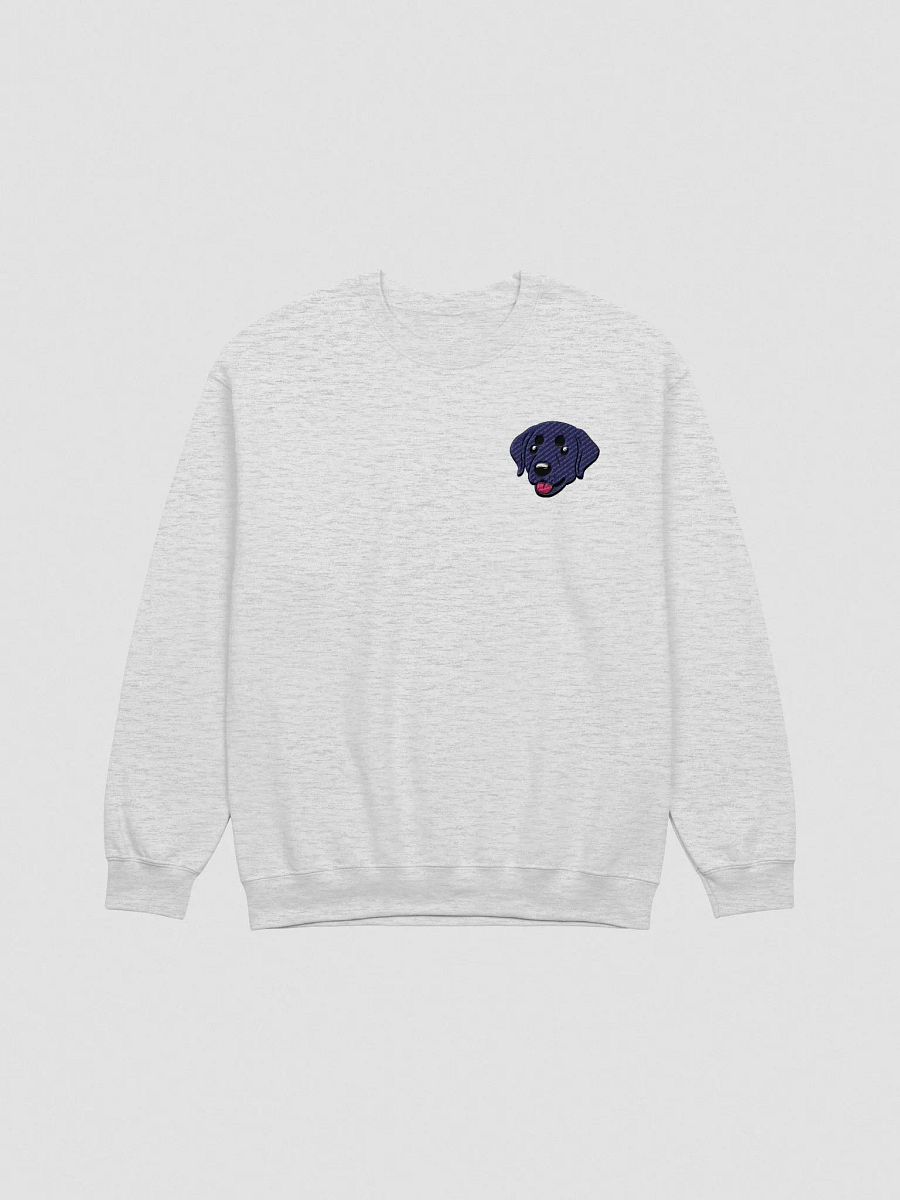 Happy Black Labrador Retrievers Pup Embroidered Crewneck Sweatshirt product image (3)