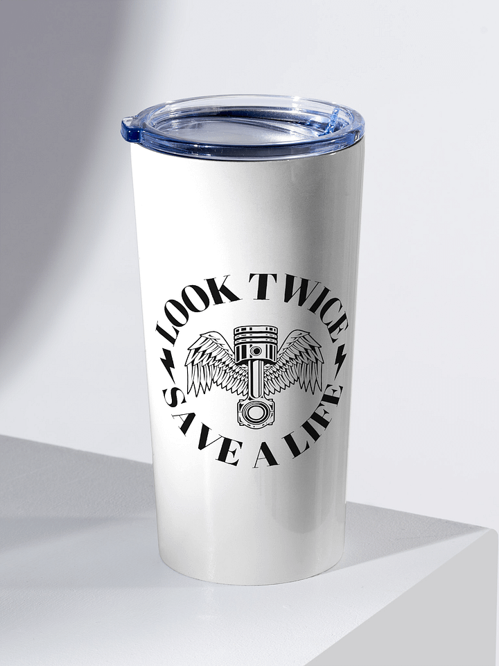 Outlaw Baggers Look Twice, Save A Life 20 oz Tumbler product image (1)