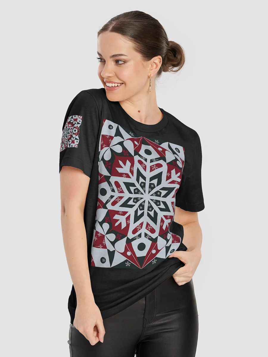 Geometric Snowflake Symmetry T-Shirt product image (8)