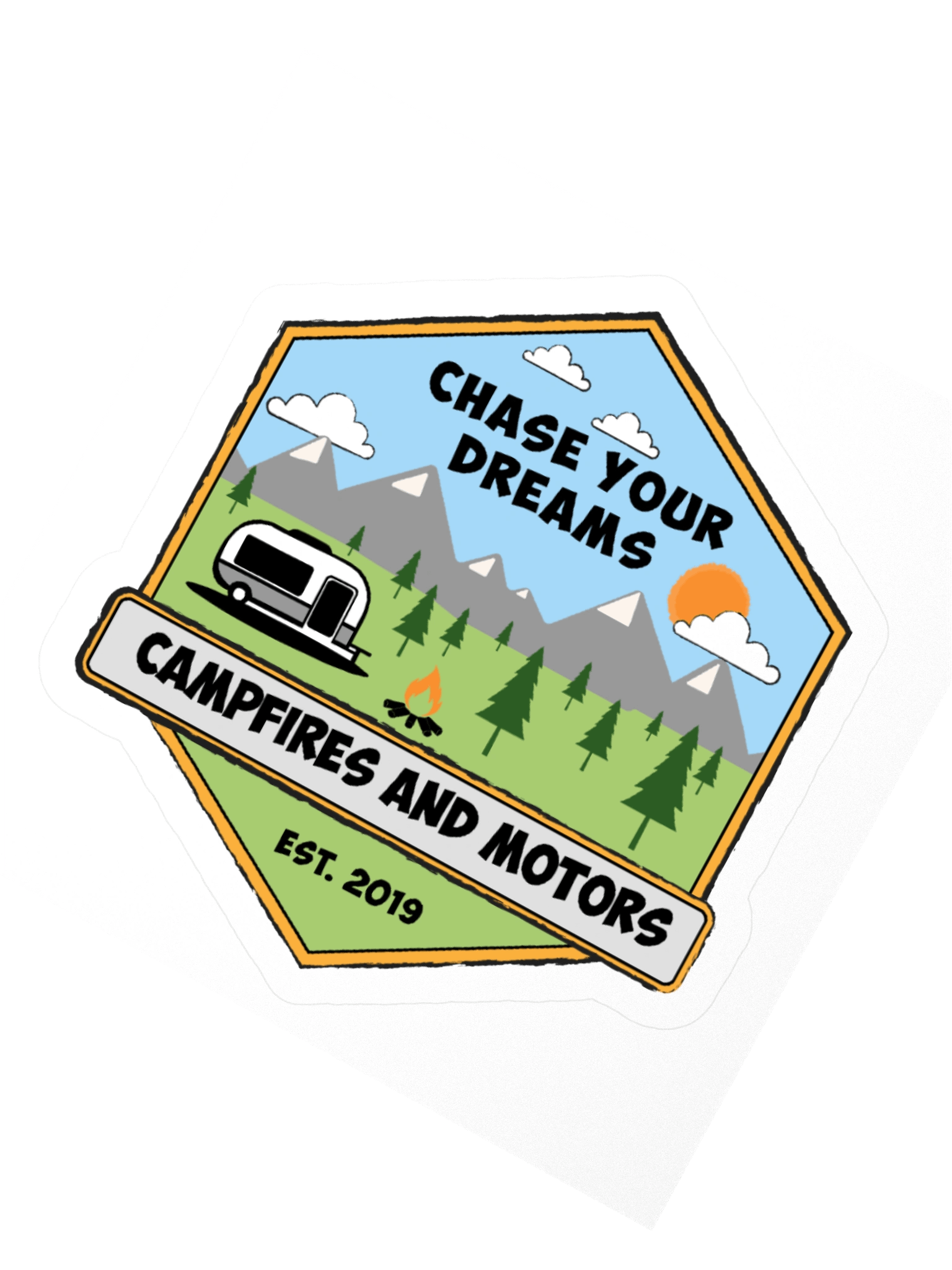 Campfires and Motors Sticker product image (2)