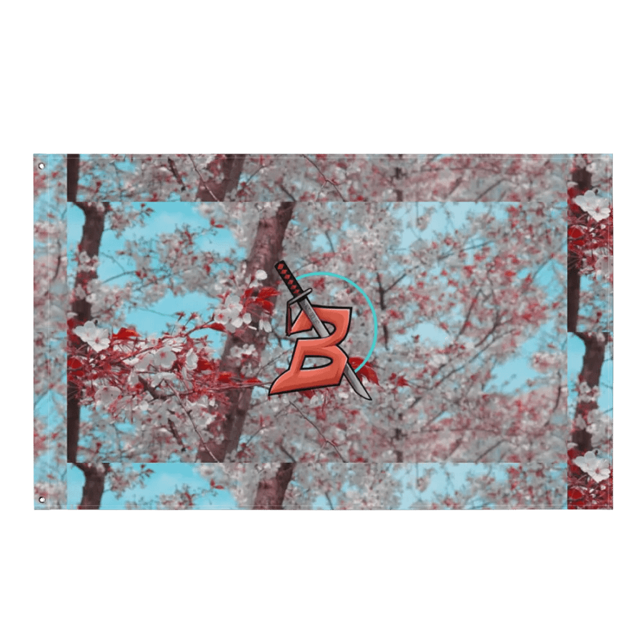 Bumio cherry blossom flag product image (1)