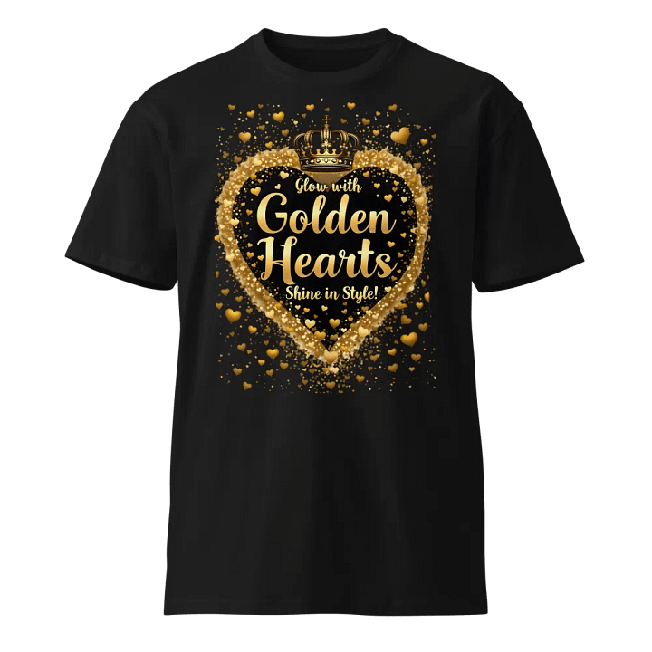 Black History Month Golden Hearts Shine in Style Unisex T-Shirt product image (1)