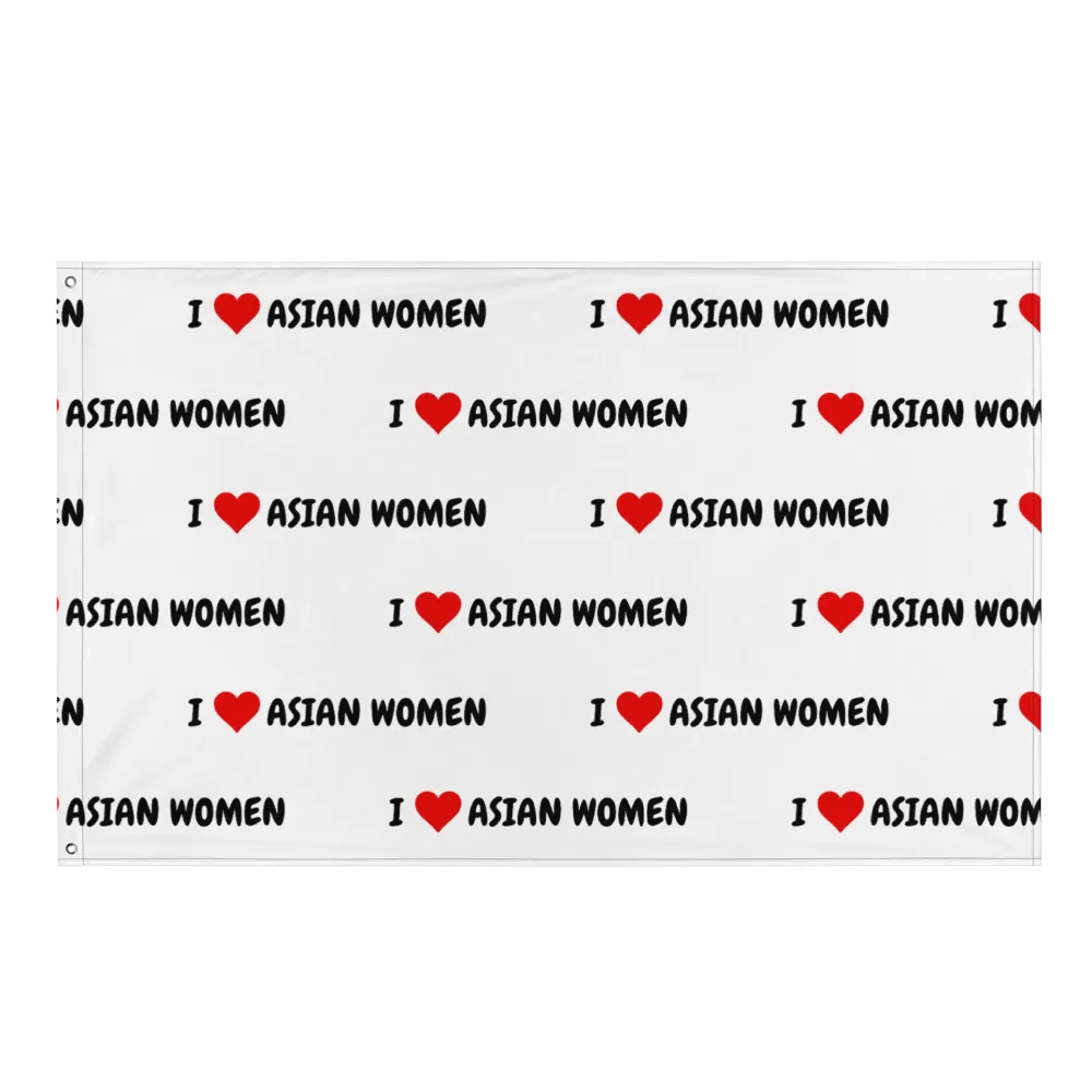 I <3 ASIAN WOMEN Flag product image (1)