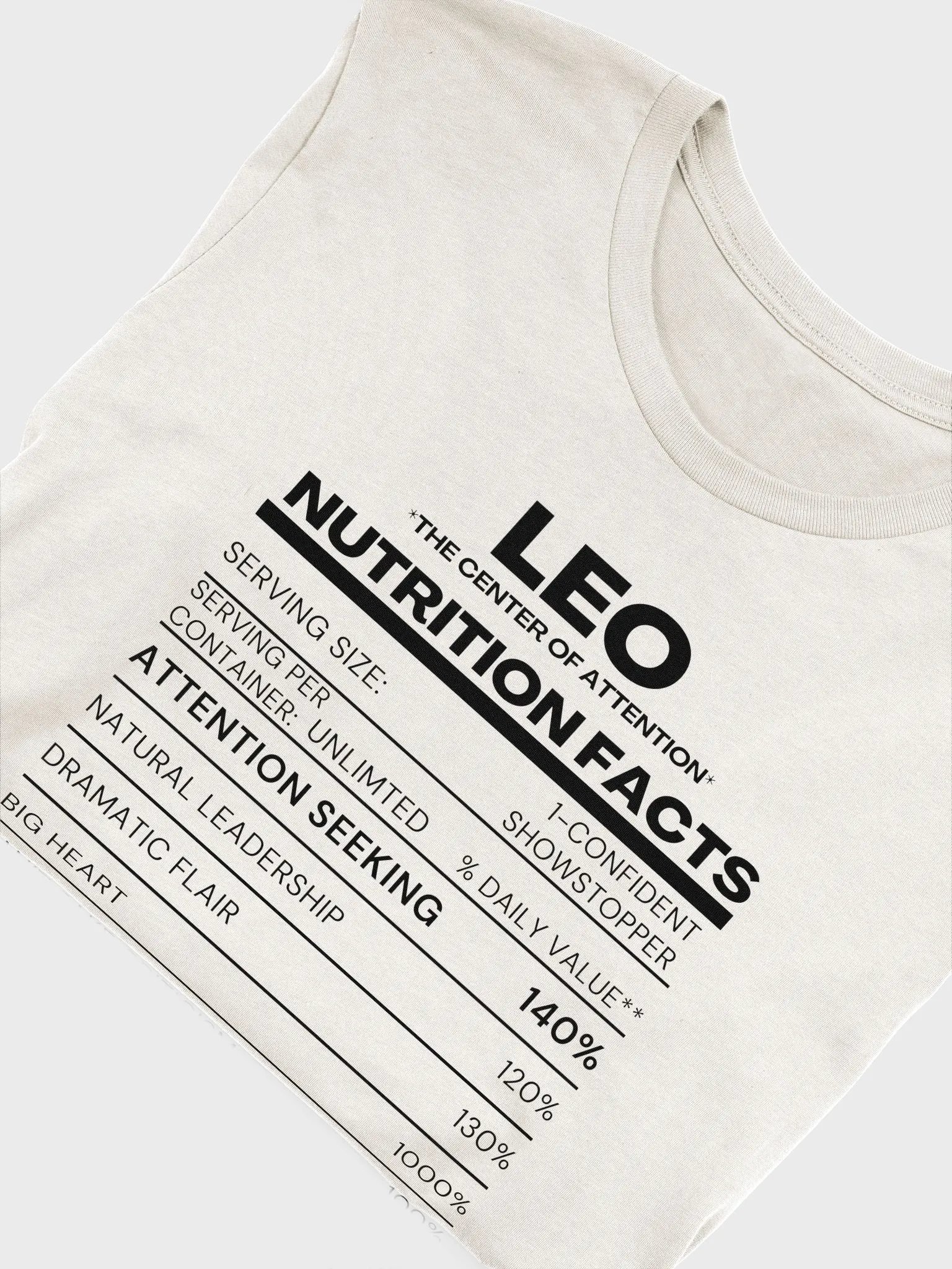 Leo Nutrition Facts T-Shirt product image (9)