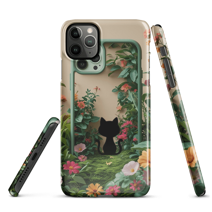 Floral Feline Snap Case for iPhone product image (2)