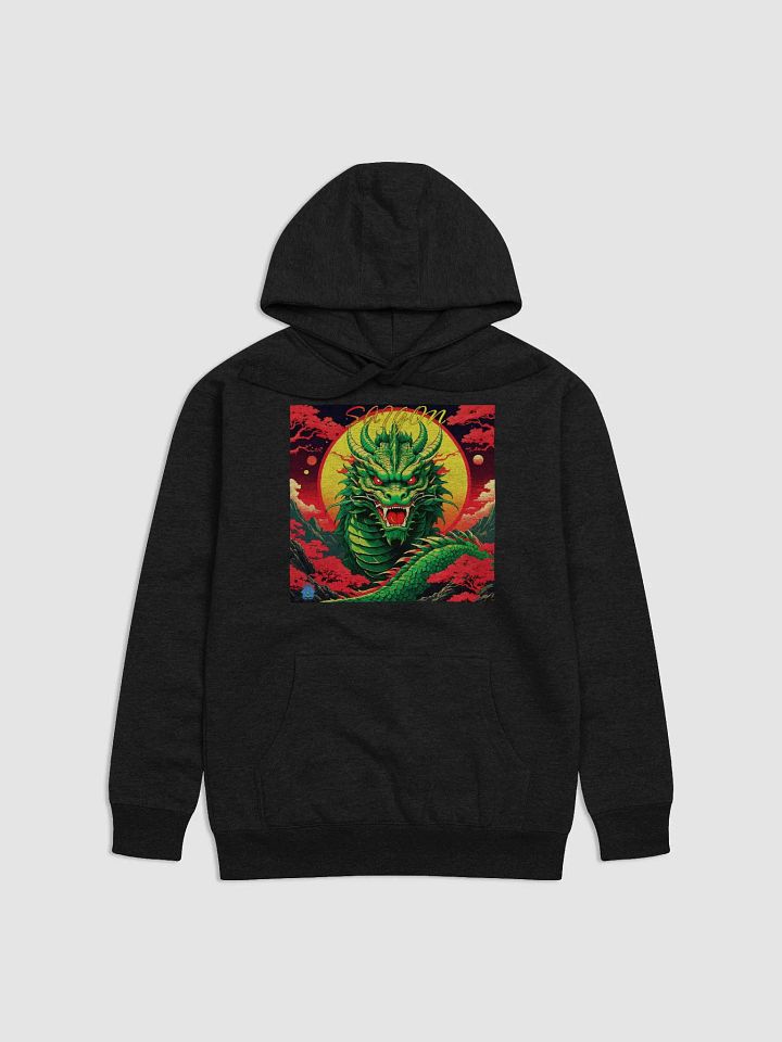 Retro Asian Saigon Dragon Sunrise Unisex Hoodie product image (5)