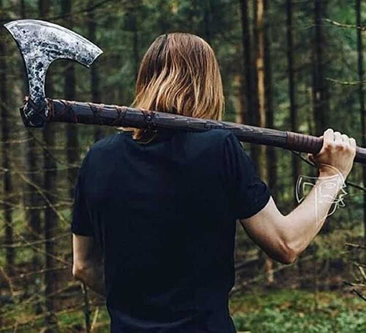 42” Two handed large Viking Berserker Axe - A True Warrior’s Weapon product image (2)