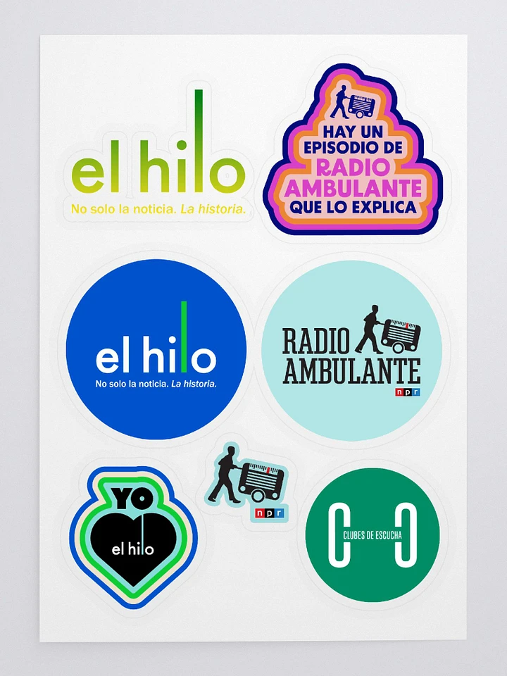 Hoja de Stickers Radio Ambulante y El hilo product image (1)