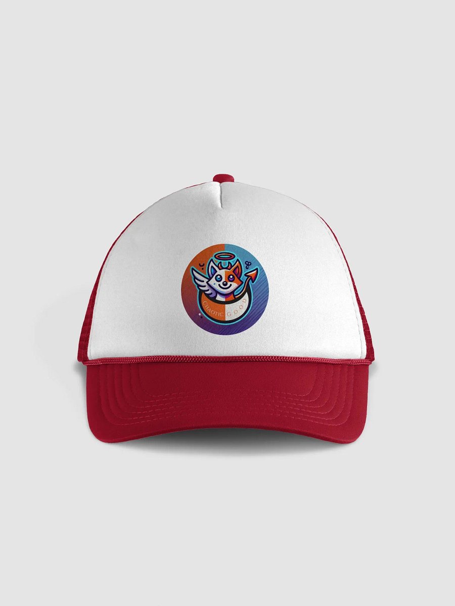 Chaotic Good Stories That Don't Sit Still Logo Trucker Hat product image (9)