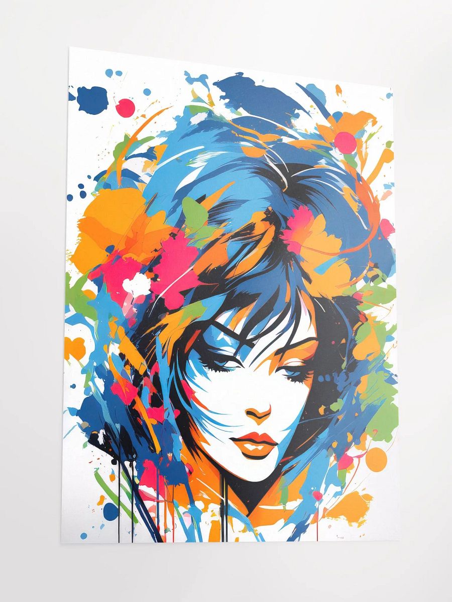 Abstract Woman v12 - Vintage Style Poster - Girly - Medium Size 18x24 Inches product image (3)