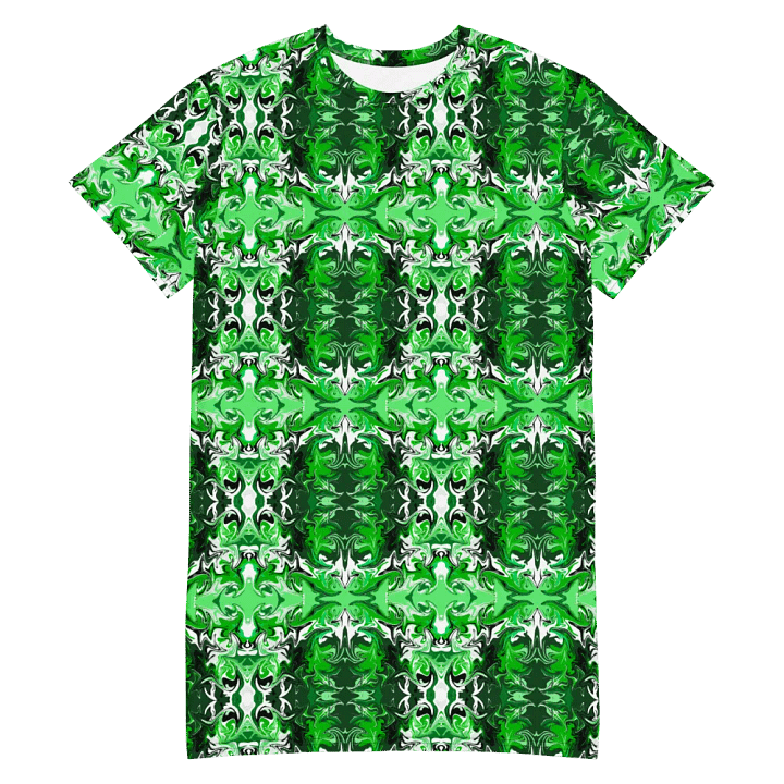 Green Swirl T-Shirt Dress product image (2)