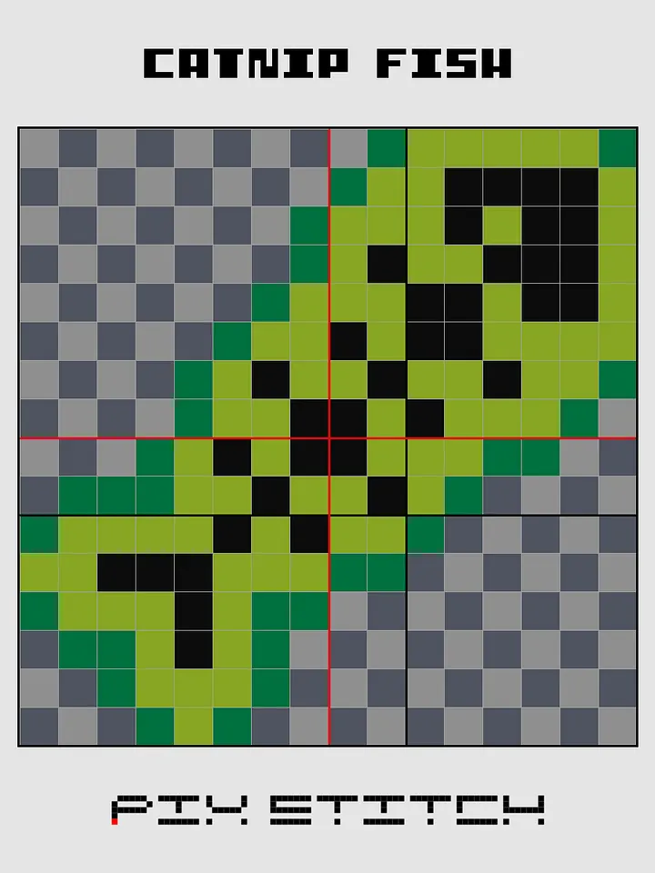 Catnip Fish Pixel Art product image (2)