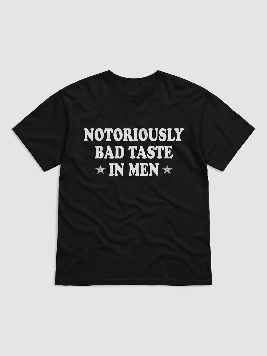 notoriously bad taste in men Heavyweight T-shirt product image (2)