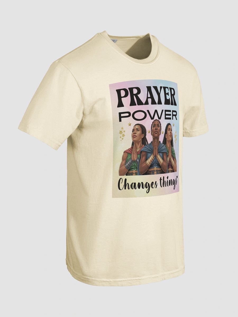 Prayer Power, Changes Things Christian Comfort Colors Unisex T-Shirt. product image (6)
