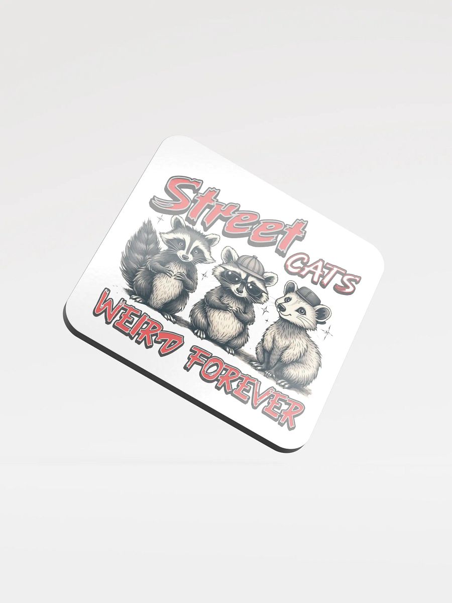 Street Cats Weird Forever Raccoon Coaster product image (2)