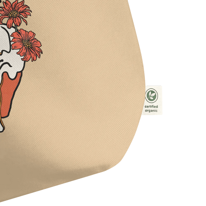 Macabre Whimsy Apple Skull Tote Bag product image (2)