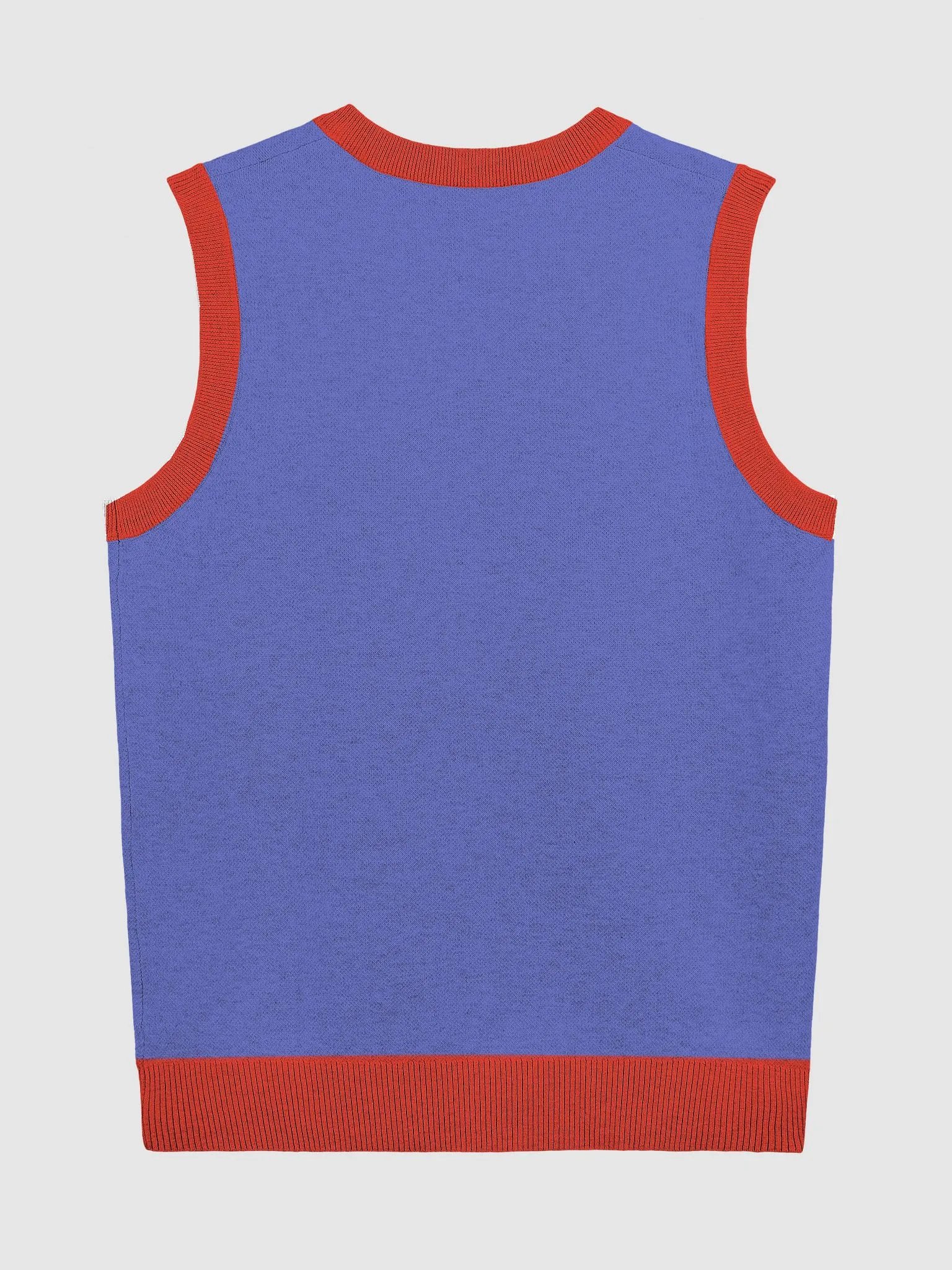 Red & Blue Knitted Team Goran Sweater Vest product image (10)