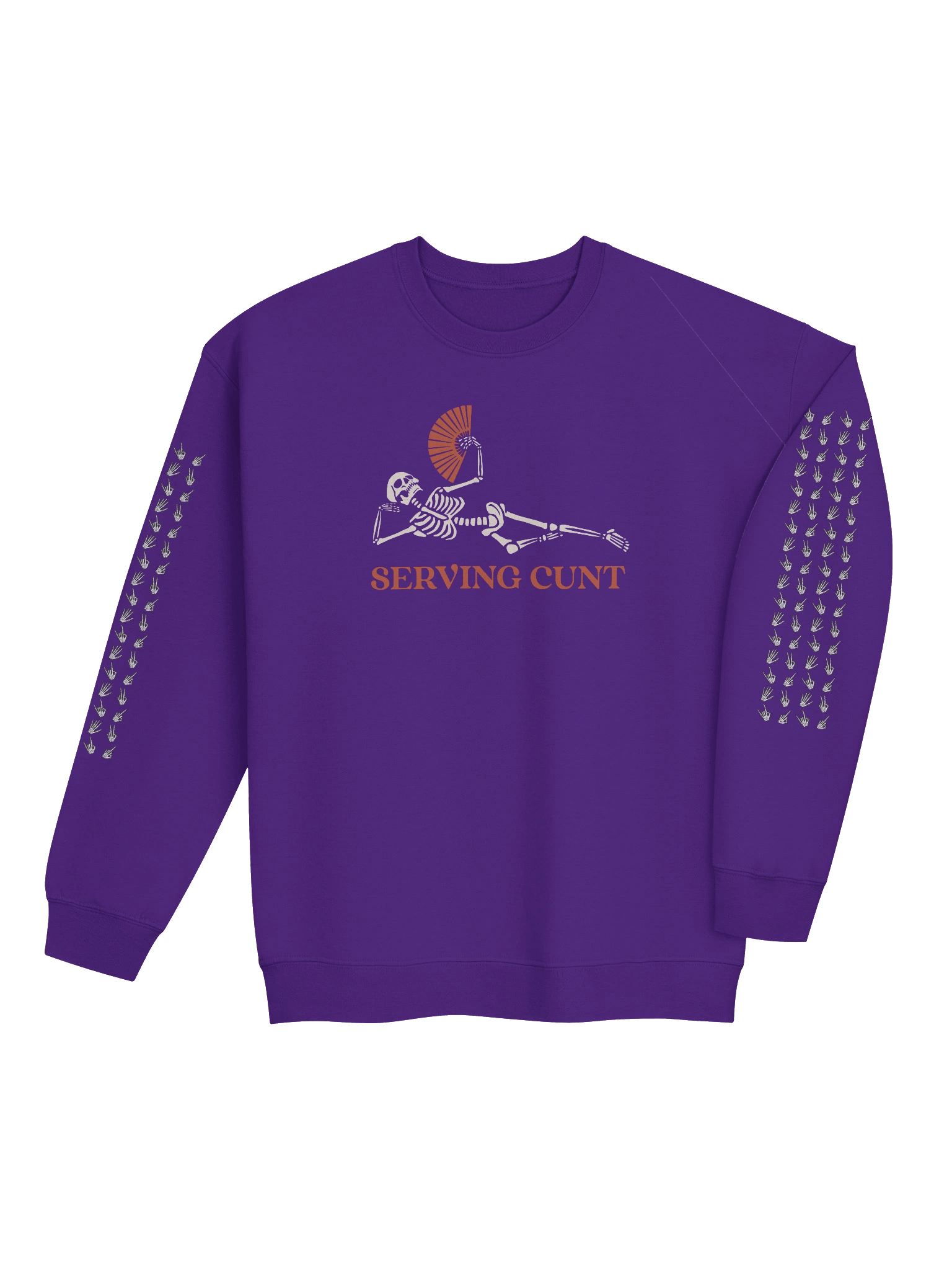 Serving bone zone alt art sleeve print sweatshirt product image (28)
