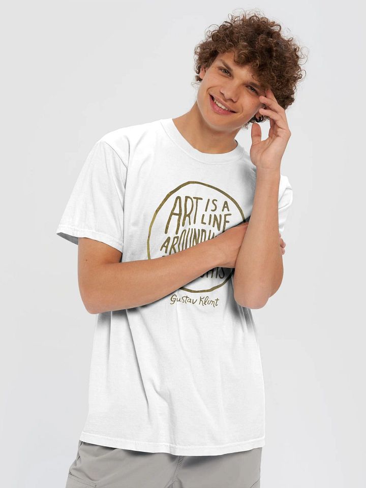 Gustav Klimt: "Art Is A Line" Quote - T-Shirt product image (2)