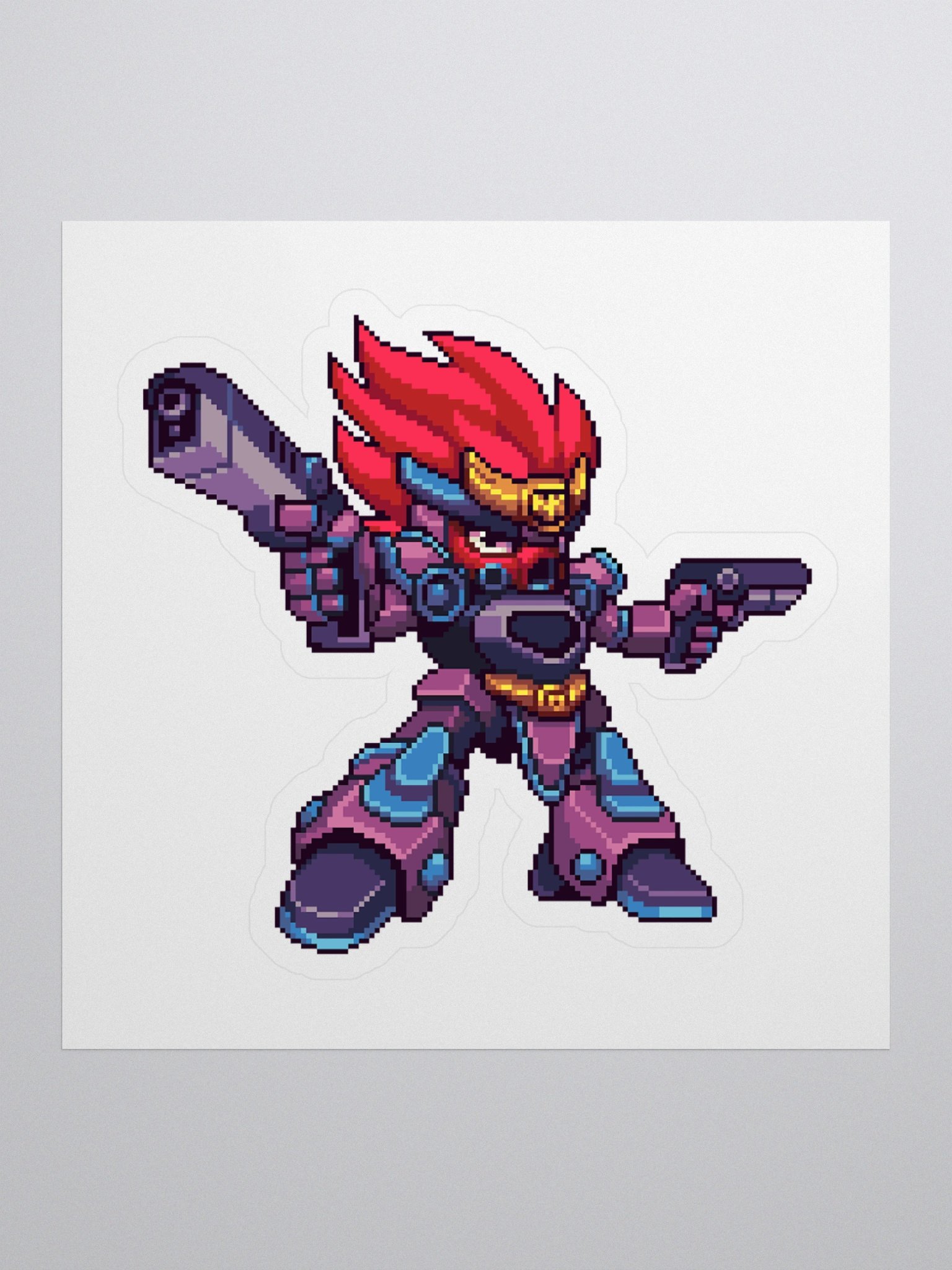 Next Generation Records Kiss Cut Sticker 8-Bit Logo product image (1)