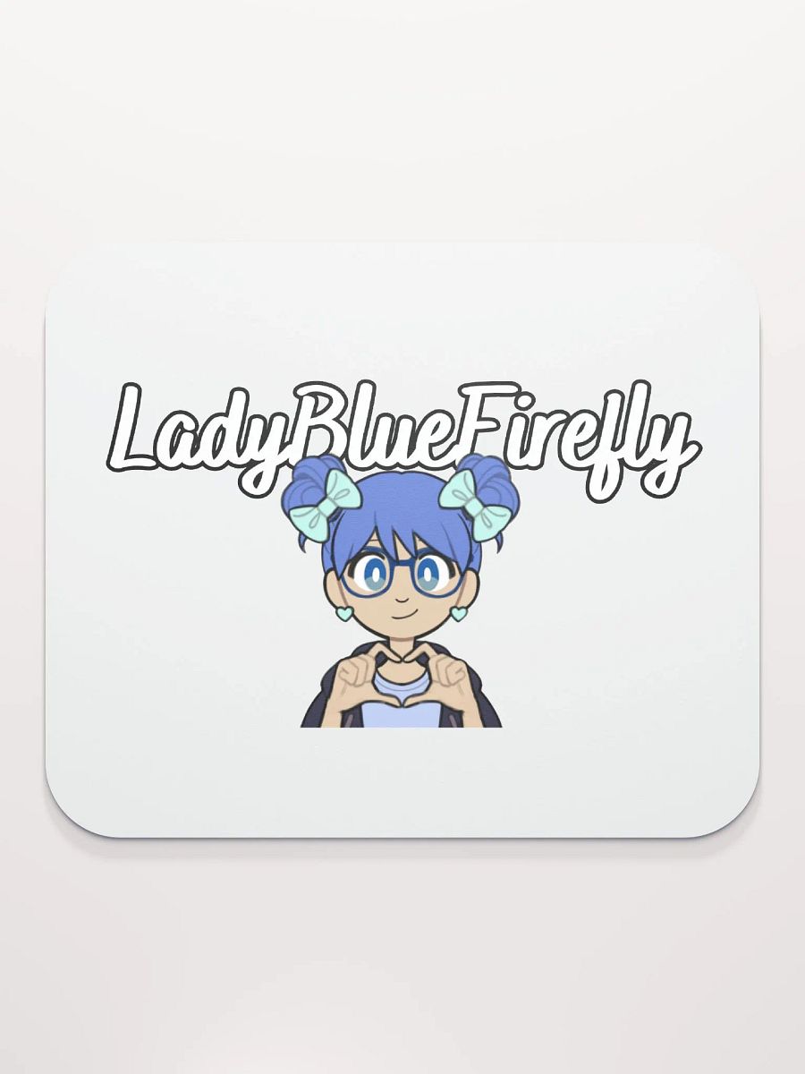 LadyBlueFirefly PNG Hand Heart Mouse Pad product image (2)