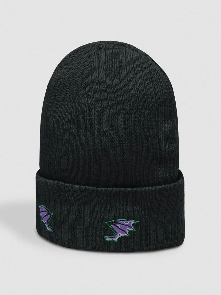 Bat Wingalings Black Knit Beanie product image (2)