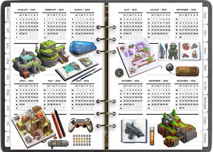 Digital Planner for Gamers - 2024 product image (1)