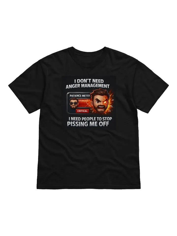 Patience Meter Cartoon T-Shirt product image (7)