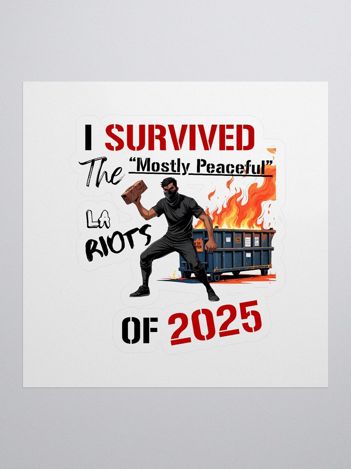 Mostly Peaceful Riot Sticker product image (1)
