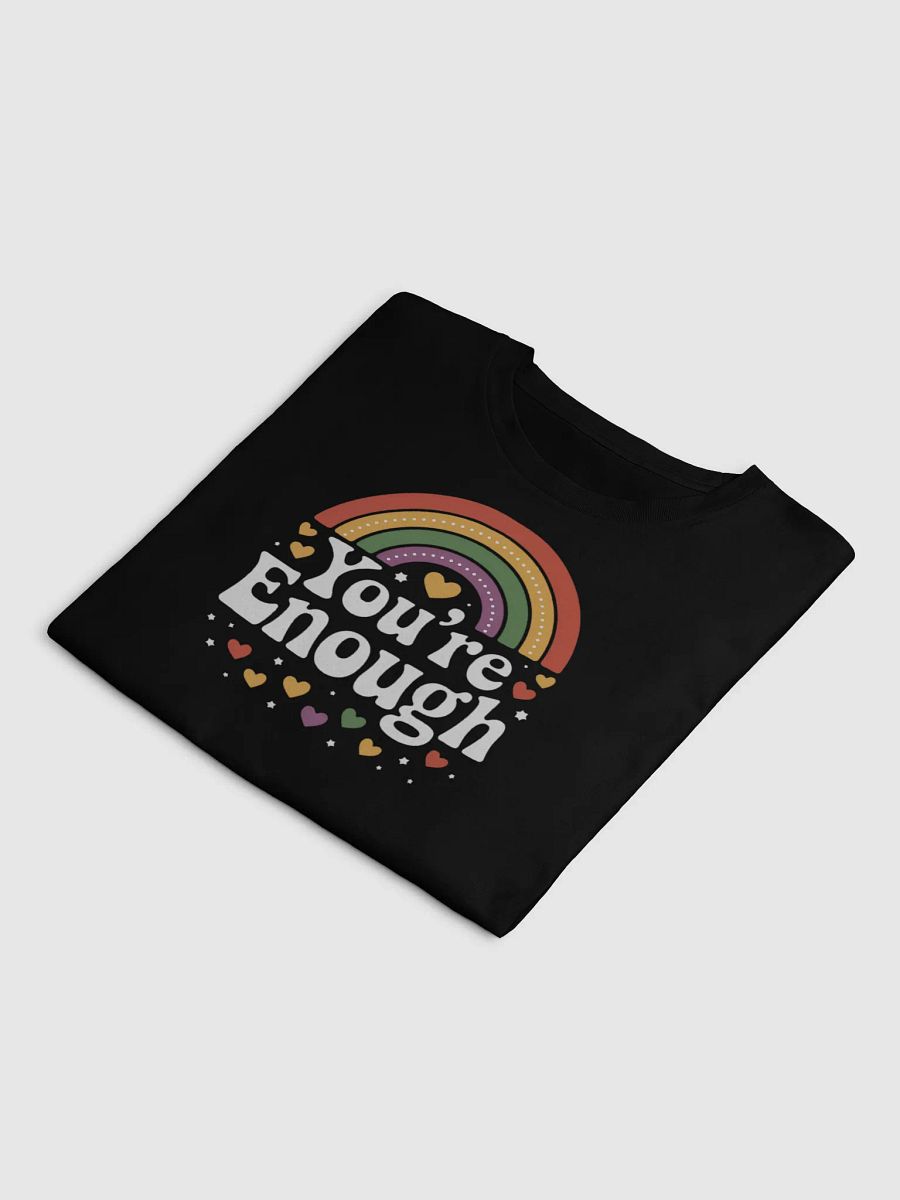 You're Enough Retro Rainbow Pride Crop Top product image (10)