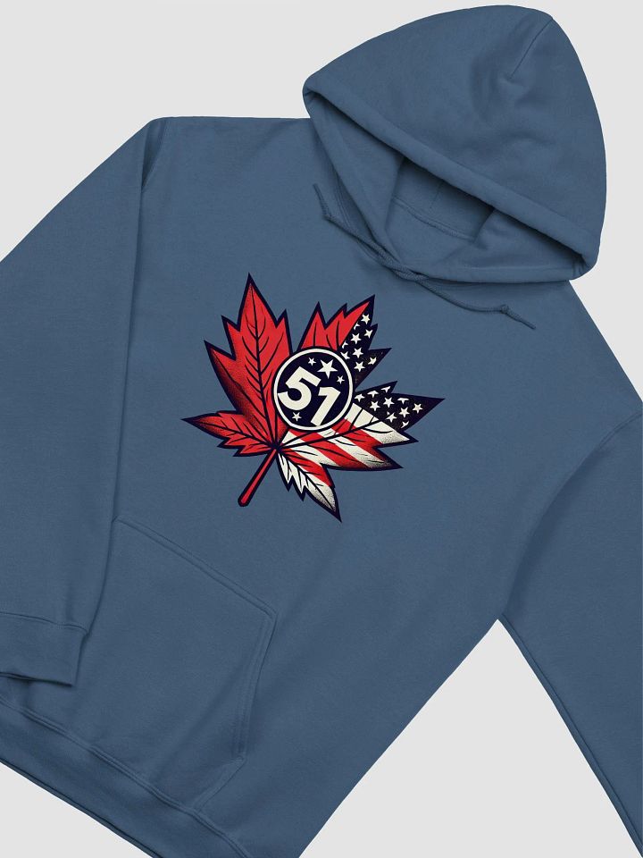 "51st State" Maple Leaf Hoodie (Gildan Classic) product image (21)