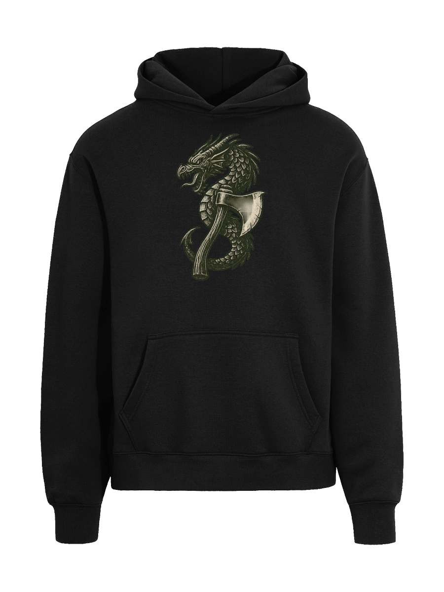 Rugged Sportsmen Nordic Dragon Axe Oversized Hoodie product image (3)