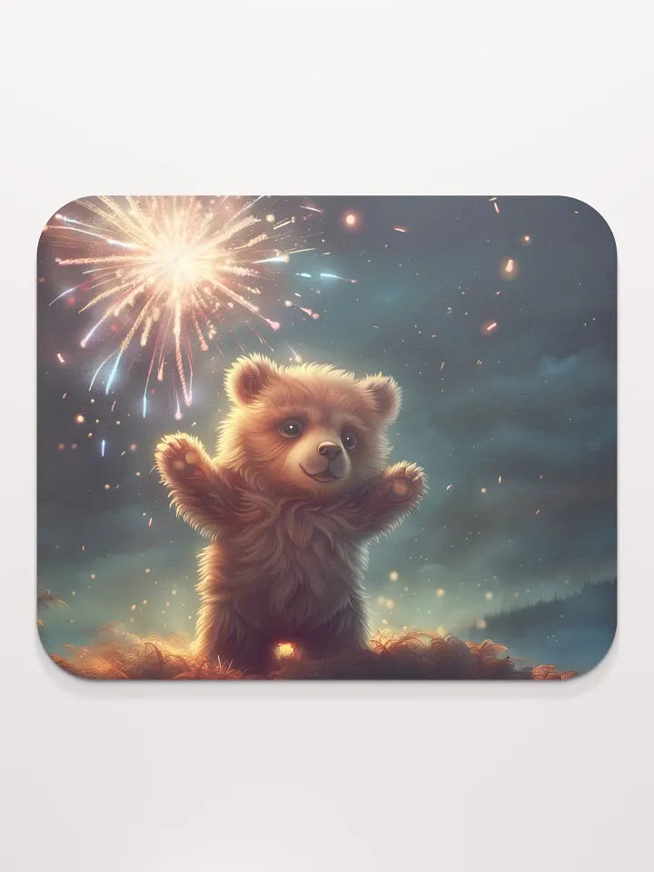 Fireworks Bear Mouse Pad product image (2)