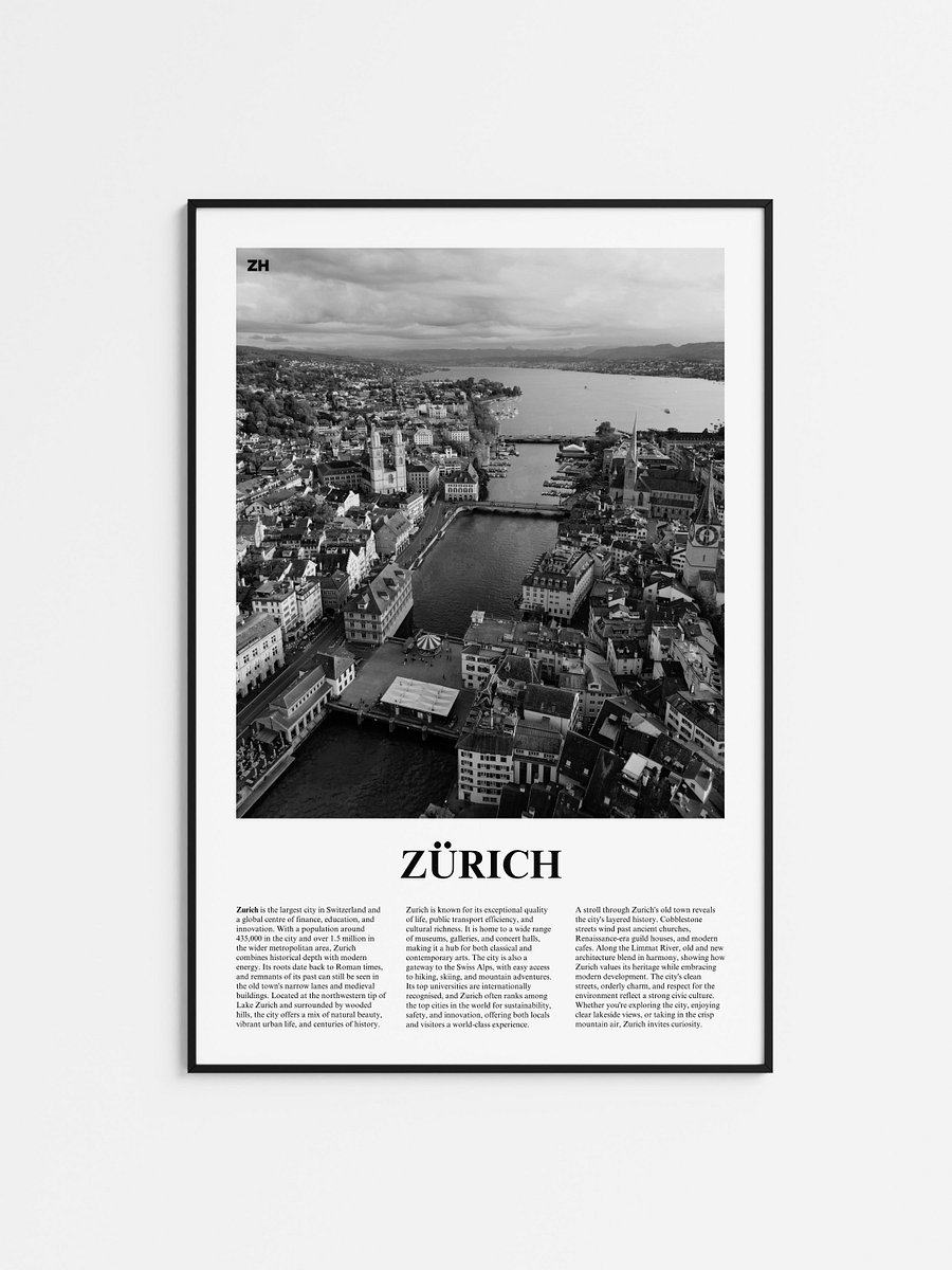 Zurich 02 Newspaper Poster product image (1)