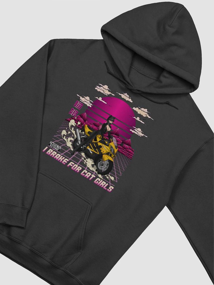 Biker Cat Girl Hoodie 2-sided product image (2)
