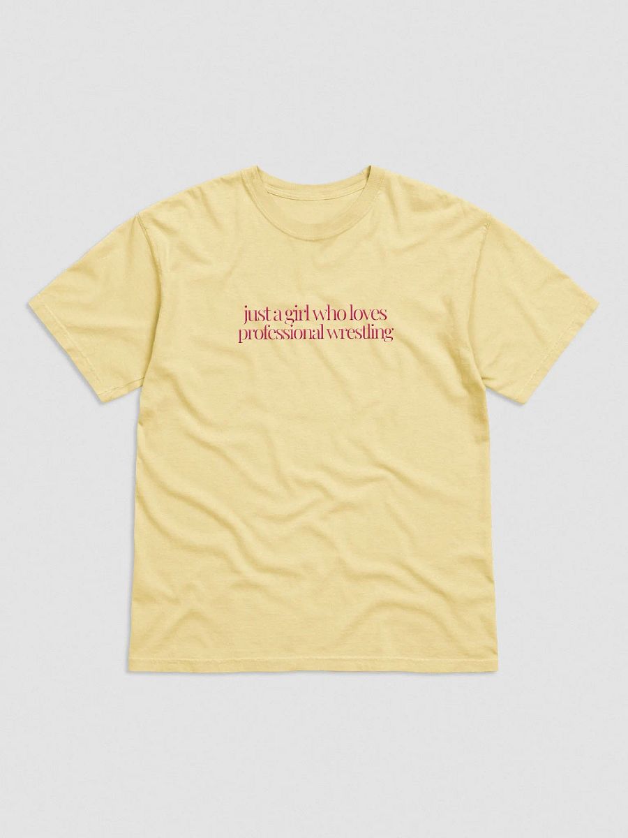 Just A (Wrestling) Girl Embroidered T-Shirt -Pink Font product image (3)