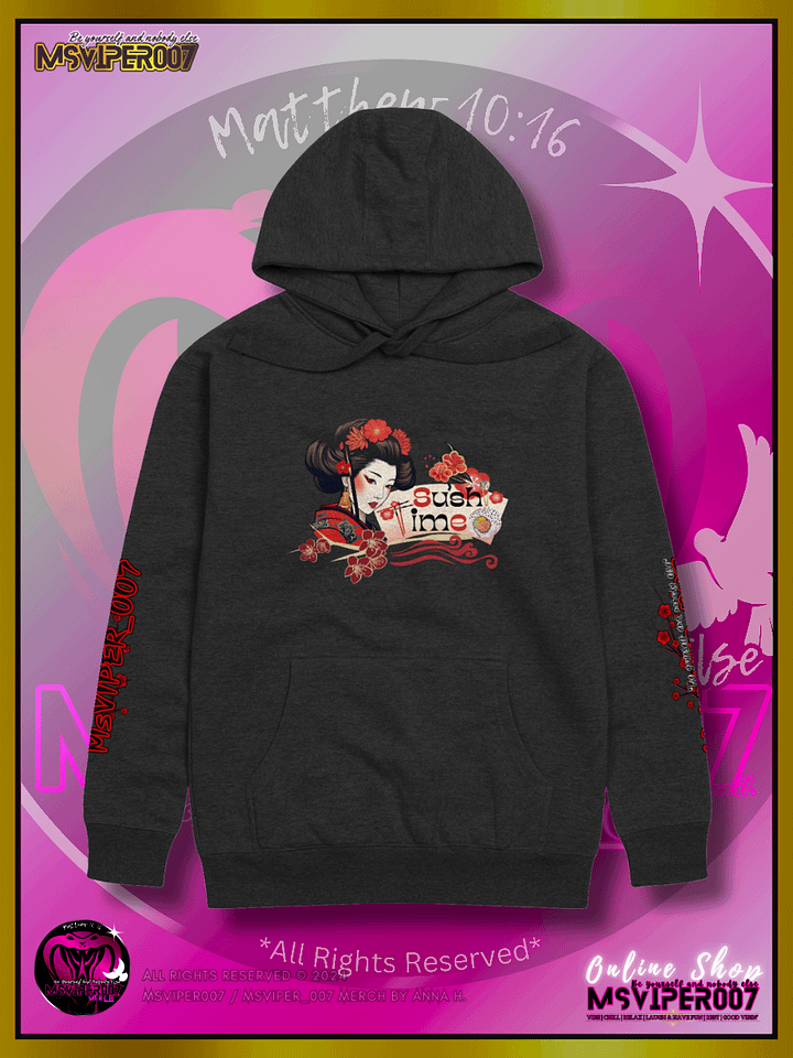 Hoodie - MsViper007's "Sushi Time" Cozy Hoodie By Anna H. product image (1)